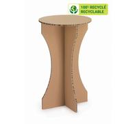 KRAFTDESIGN Mange-debout diam. 60 cm en carton alvéolaire - Kraft naturel