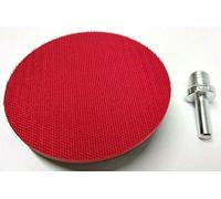 Kraftfeld Plateau de ponçage professionnel auto-adhésif Ø 100 mm + mandrin M14 pour meuleuse d'angle et perceuse