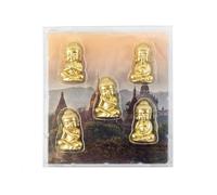 Kraftheld | Lot de 5 aimants décoratifs Bouddha | Aimants Bouddha multicolores, décoratifs, colorés | Aimants de réfrigérateur en forme de Dieu, Religion | Décoration magnétique comme cadeau