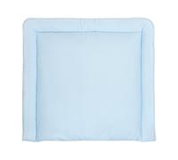 KraftKids BBH112-78 Matelas à langer en petites feuilles Bleu clair sur blanc Matelas à langer 78 x 78 cm (l x p) Multicolore 840 g