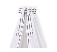 KraftKids - Ciel de lit - Traits gris sur fond blanc
