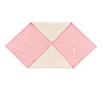 KraftKids Couverture pour nacelle à pois blancs sur rose corail - 100 x 100 cm - Couverture polaire douce et chaude