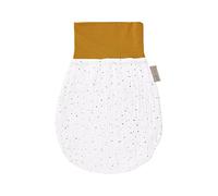 KraftKids Gigoteuse en mousseline de coton et polaire chaude à pois dorés sur fond blanc pour l'automne/hiver