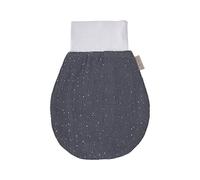 KraftKids Gigoteuse en mousseline de coton et polaire chaude à pois dorés sur fond gris pour l'automne/hiver