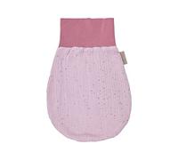 KraftKids Gigoteuse en mousseline de coton et polaire chaude à pois dorés sur rose pour l'automne/hiver
