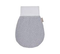 KraftKids Gigoteuse en mousseline gris à pois pour l'automne/hiver en mousseline de coton et polaire chaude disponible en deux tailles.
