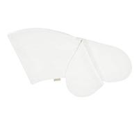 KraftKids Housse de coussin d'allaitement en lin léger vert et blanc - Longueur du bord extérieur : 190 cm - Housse de coussin d'allaitement fabriquée avec amour à la main dans l'UE.