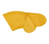 KraftKids Housse de coussin d'allaitement en velours côtelé large jaune Mustard, longueur du bord extérieur 190 cm, housse de coussin d'allaitement avec amour fabriquée à la main dans l'UE