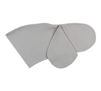 KraftKids Housse de coussin d'allaitement gaufrée - Gris - Longueur du bord extérieur : 190 cm - Housse de coussin d'allaitement avec amour - Fabriquée à la main dans l'UE.