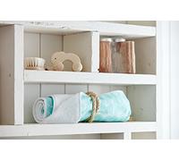 KraftKids Matelas à langer 100 % coton imperméable motif flèches blanches sur menthe