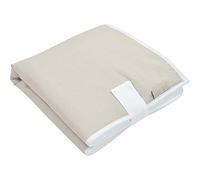 KraftKids Matelas à langer de voyage en lin marron naturel - 60 x 60 cm - Matelas à langer pour les déplacements - Fait main avec amour dans l'UE
