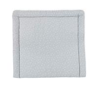 KraftKids Matelas à langer en mousseline gris pissenlit 60 x 70 cm (l x p)