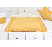 KraftKids Matelas à langer en mousseline jaune pissenlit 60 x 70 cm (l x P)