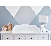 KraftKids Matelas à langer universel pour commodes - Support de table à langer sûr et stable, convient à partir de 78 cm de large, avec bords arrondis et design intemporel