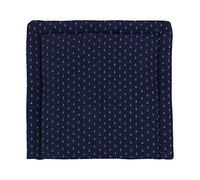 KraftKids MUN112 Matelas à langer en mousseline Bleu foncé Motif ancres 75 x 70 cm (l x P) Coussin à langer Multicolore 630 g 75 x 70 cm