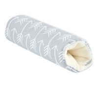 KraftKids Protège-bras pour nacelle en flèches blanches sur gris, poignée de 28 cm de long, rembourrage pour bras pour un port confortable de la nacelle