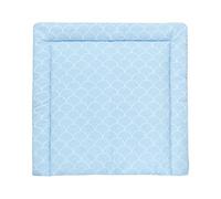 KraftKids PSB112-60 Matelas à langer en demi-cercles blancs sur bleu pastel 60 x 70 cm (l x P) Coussin à langer, multicolore, 640 g, 60 x 70 cm