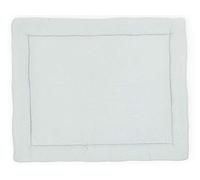 KraftKids Tapis d'éveil en mousseline de soie à pois dorés sur vert - Couverture rembourrée en coton de qualité supérieure - Dimensions : 100 x 135 cm
