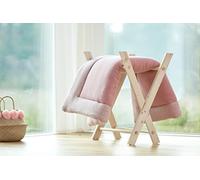 KraftKids Tapis d'éveil en mousseline rose - Couverture rembourrée en coton de qualité supérieure - Dimensions : 100 x 135 cm