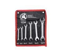 KRAFTMANN 1234 Jeu de clés à fourche double, 6x7-17x19 mm, 6 pcs.