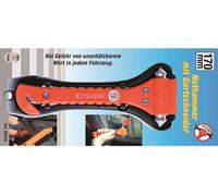 KRAFTMANN 50615 Marteau de secours avec coupe-ceinture