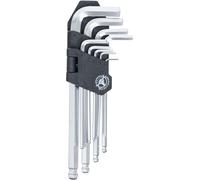 KRAFTMANN 815 Jeu de clés mâles coudées à six pans creux 1,5 - 10 mm, 9 pces