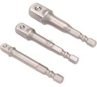 KRAFTMANN 8204 Jeu d'adaptateurs pour perceuses, 6,3 (1/4) - 10 (3/8) - 12,5 (1/2)