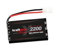 Kraftmax Batterie RC Racing Pack avec Prise Tamiya (9,6 V, 2200 mAh (Min 2000 mAh NiMH)