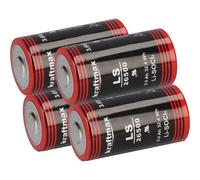 Kraftmax Lot de 4 Piles Lithium 3,6 V LiSOCl2 LS26500 C Cellule LS 26500 Baby Bobbin Cellule Primaire avec Batterie Haute densité