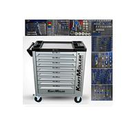 KraftMüller Servante d'atelier KRAFTMULLER KM-8/8 Grise - 8 tiroirs & 1 Porte latérale