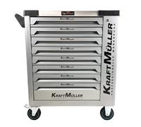 KraftMüller Servante d'atelier KRAFTMULLER KM-8/8 Grise - 8 tiroirs & 1 Porte latérale