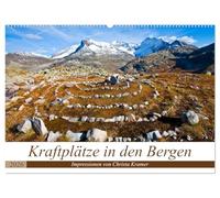 Kraftplätze in den Bergen (Wandkalender 2026 DIN A2 quer), CALVENDO Monatskalender: Die schönsten Plätze in den Bergen zum Kraft tanken!