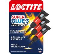 Kraftprotz Liquide 50 G Superglue Extra Forte Et Universelle Colle Les Métaux & Loctite Super Glue-3 Power Gel Mini Dose, Colle Forte Enrichie En Caoutchouc, Mini-Dose De Colle Gel