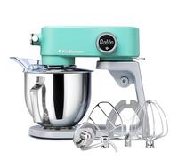 Kraftsman Robot Pâtissier, 5 L Robot de Cuisine Tout en Métal avec Port d’Alimentation Universel et Fonction Minuterie, Pétrin Professionnel à 8 Vitesses avec Batteur, Crochet, Fouet (Bleu)