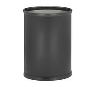 Kraftware Vinyl & Mylar Ovale Poubelle, Noir, 14'
