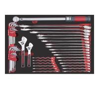 Kraftwerk 105.502.028 PRO LINE EVA Clés mixtes, clés dynamométriques 60x40 44 pcs.