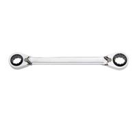 Kraftwerk 3404-1019 Clé à cliquet à dents fines 4 en 1 10 x 13 mm - 17 x 19 mm