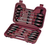 Kraftwerk Coffret de tournevis 4168 Ergokraft – 24 pièces avec embouts rouge/noir