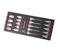 KRAFTWERK 4903 Eva3 Bits Stecknusss 19 pièces 1/5,1 cm TX