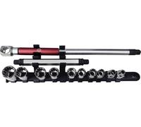 Kraftwerk COMBI-Set de clés à douilles 3/8" avec cliquet en T, 11 pcs.