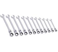 Kraftwerk Jeu de clés mixtes à cliquets inclinables, 12 pcs.