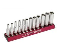 Kraftwerk Jeu de douilles longues MagAlu 1/4" 12 pièces
