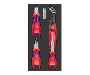 Kraftwerk Jeu de pinces Kraftwerk KNIPEX EVA3, insert 20x40, 4 pcs. Quantité:1