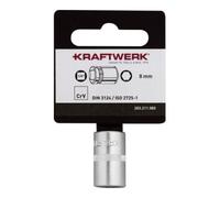 Kraftwerk Kraftwerk BASIC LINE 1/4" douille à cliquet 8 mm avec accroche Quantité:1