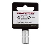 Kraftwerk Kraftwerk BASIC LINE embout de clé à douille 1/4" 6 mm avec crochet Quantité:1