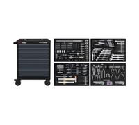 Kraftwerk Kraftwerk BT700 Chariot d’atelier, 7 tiroirs, BASIC, ant, 337 pcs. Quantité:1