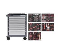 Kraftwerk Kraftwerk BT700 Chariot d'atelier, 8 tiroirs, PRO, 237 pcs. Quantité:1