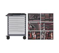 Kraftwerk Kraftwerk BT700 Chariot d'atelier, 8 tiroirs, PRO, 296 pièces Quantité:1