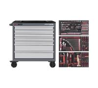 Kraftwerk Kraftwerk BT900 Chariot d'atelier, 7 tiroirs, PRO, 278 pcs. Quantité:1