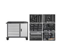 Kraftwerk Kraftwerk Chariot d'atelier BT1100, 7 tiroirs, 300 pièces. Quantité:1